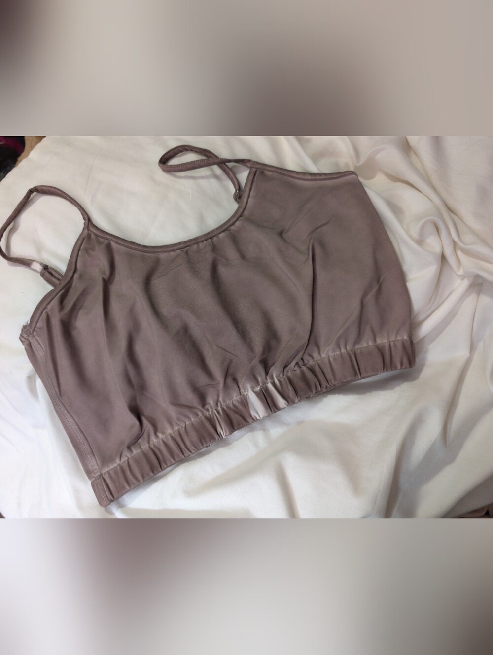 B104 Seamless Scoop Neck Bralette - Taupe